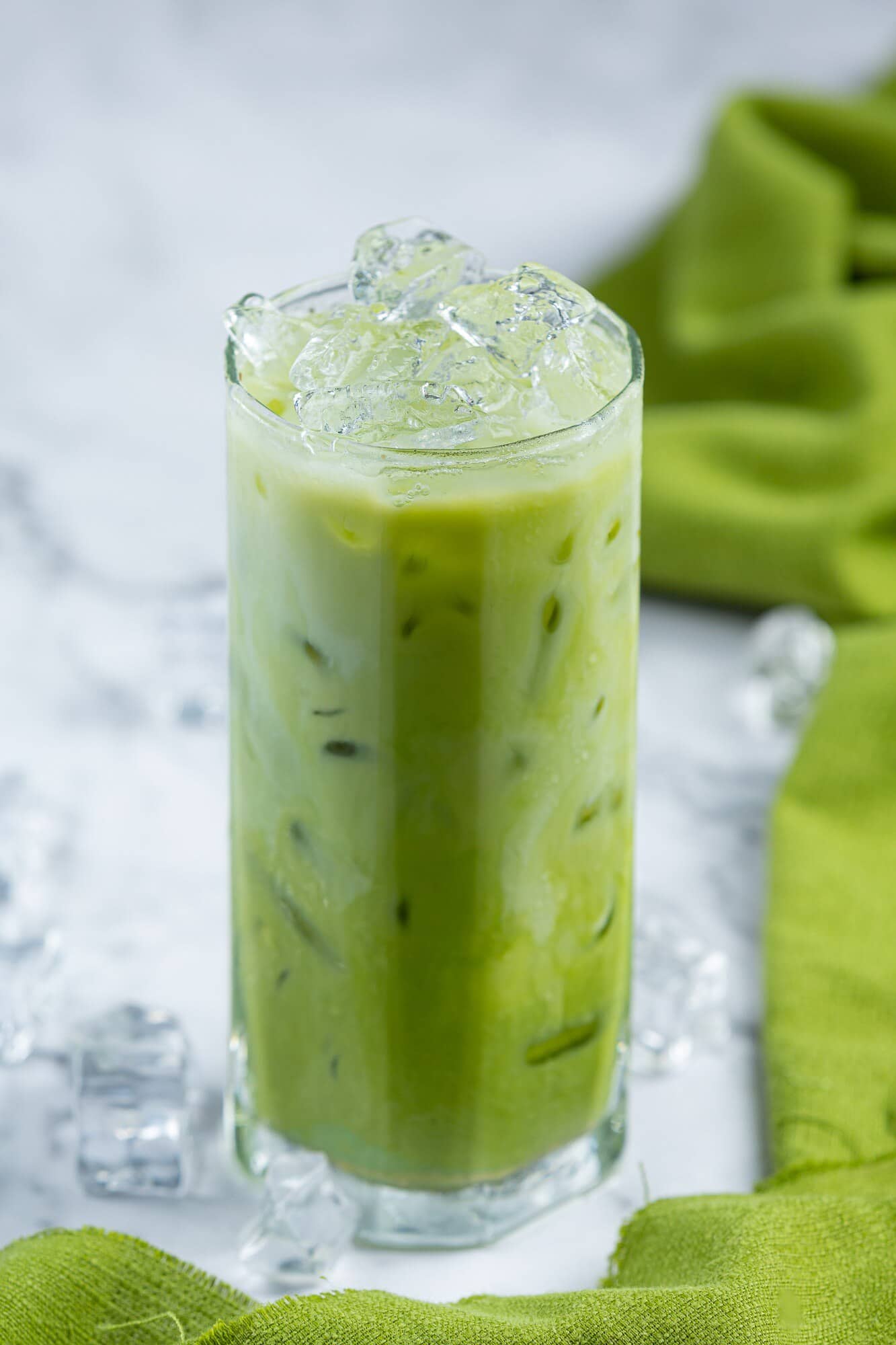 Iced matcha latte
